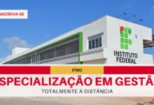 IFMG oferece Especialização EAD com 4 ênfases: Empreendedorismo, Marketing, Gestão de Pessoas e Tecnologia. Inscrições ABERTAS at[e 30/09.