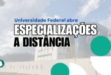 Inscrições abertas para especializações EAD GRATUITAS da Universidade Federal - UNIFEI até amanhã, 08 de setembro! Não perca!