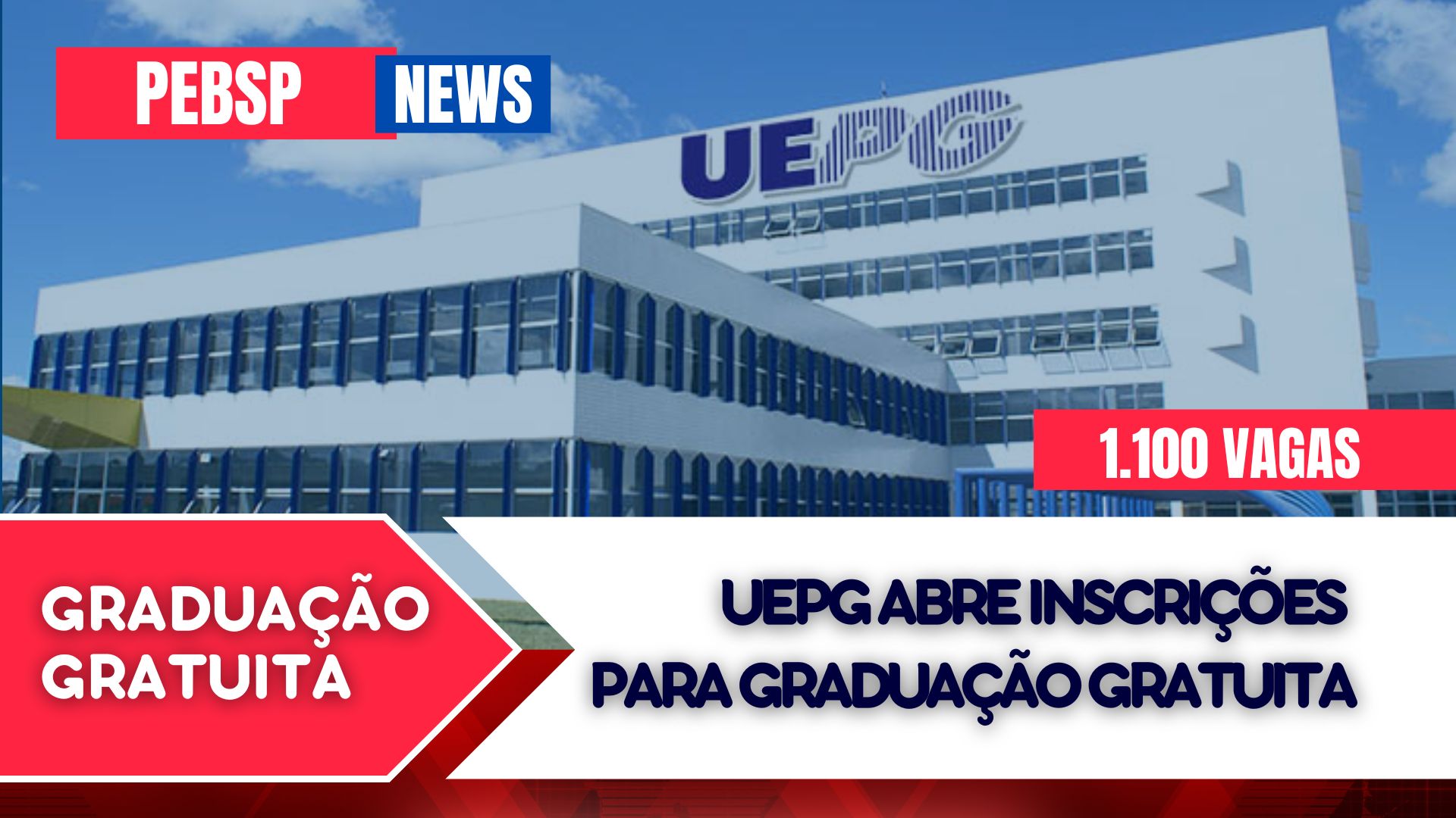 Vestibular UEPG 2024: Mais de 1000 vagas em diversas áreas em Cursos de Graduação GRATUITOS! Inscrições abertas. Seu futuro começa aqui.