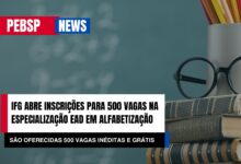 IFG anuncia 500 oportunidades para a Especialização em Alfabetização e Letramento com vagas para graduados em nível superior. Confira!