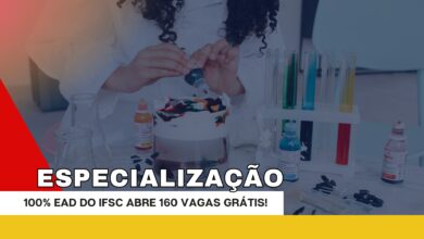 IFSC abre inscrições para Especialização em Ensino de Ciências e Matemática 100% EAD gratuito com 160 vagas imediatas!
