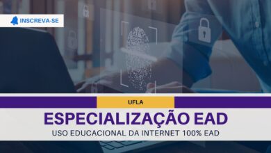 Especialização EAD UFLA em Uso Educacional da Internet. abre inscrições em diversos polos com atividades TOTALMENTE EAD! Confira