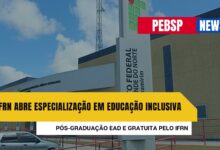 IFRN abre inscrições HOJE para Especialização em Educação Inclusiva EAD com 180 vagas totalmente GRATUITAS. Confira detalhes e inscreva-se!