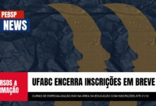UFABC oferece 210 vagas em Especialização EAD gratuita (História, Ciências & Ensino). Inscrições até 21/10. Última Chance!
