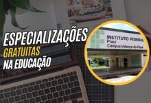 Inscrições prorrogadas! Especializações EAD Gratuitas do Instituto Federal do Piauí - IFPI tem inscrições prorrogadas para o ano de 2025.