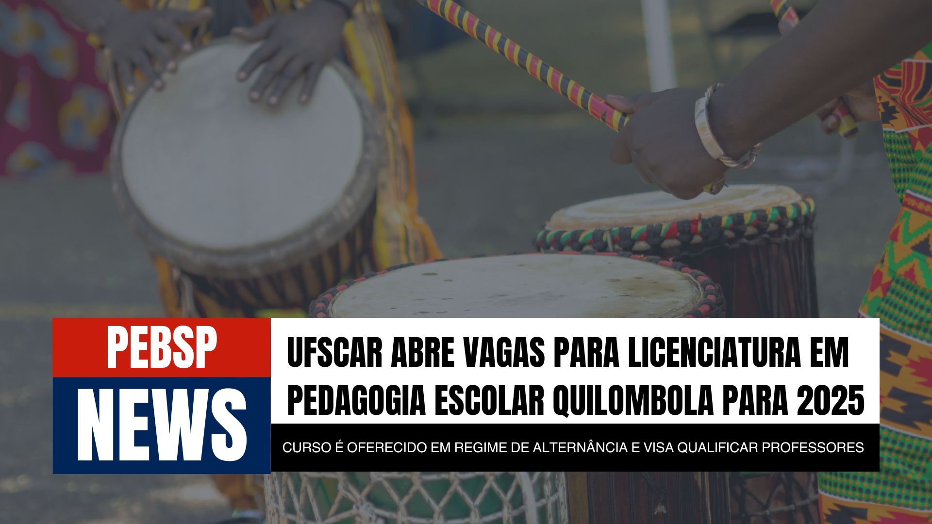UFSCar: Licenciatura em Pedagogia de Educação Quilombola. Formação de professores para escolas quilombolas. Inscreva-se agora!