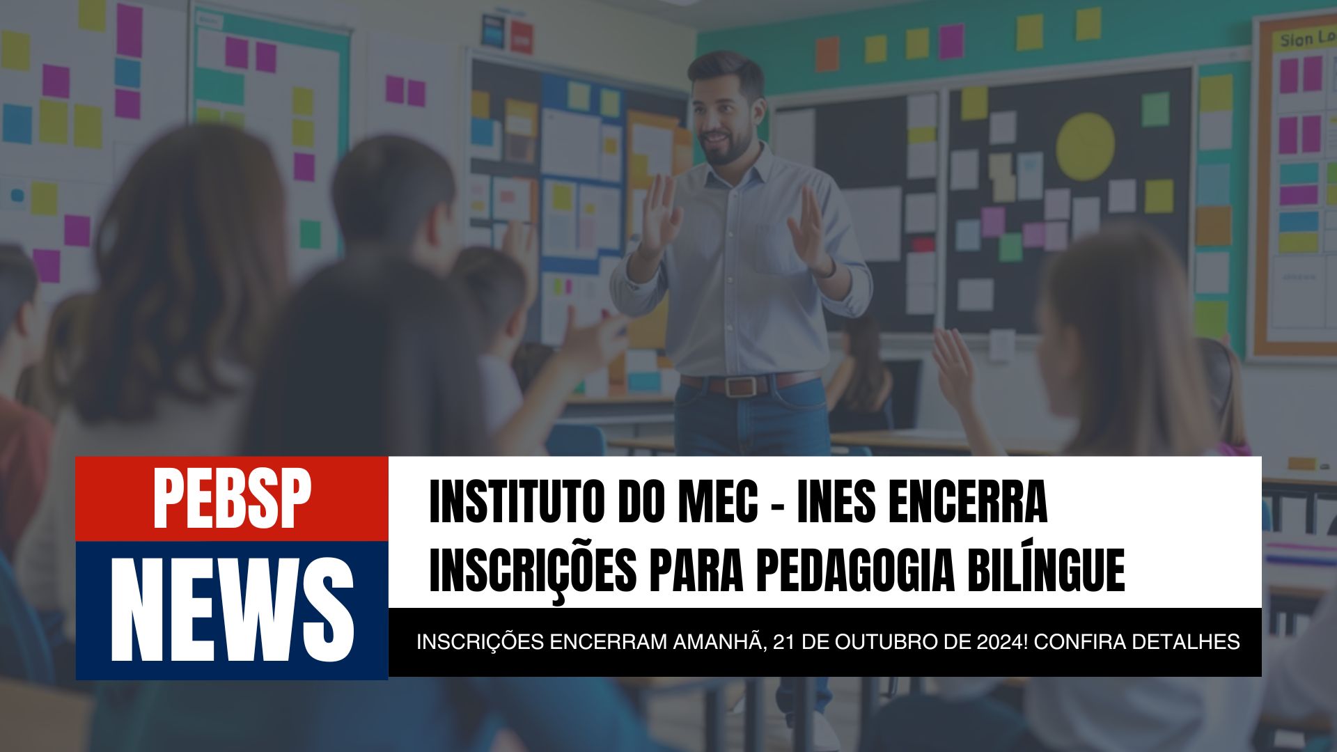 INES: referência em educação de surdos, encerra inscrições amanhã (24) para o Curso de Pedagogia Bilíngue! São dezenas de vagas gratuitas.