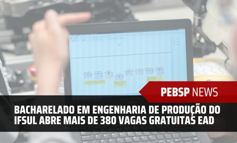 Formado em Engenharia de Produção EAD pelo IFSul? Garanta seu futuro! Curso a distância, gratuito e com vagas abertas 2025. Inscreva-se!