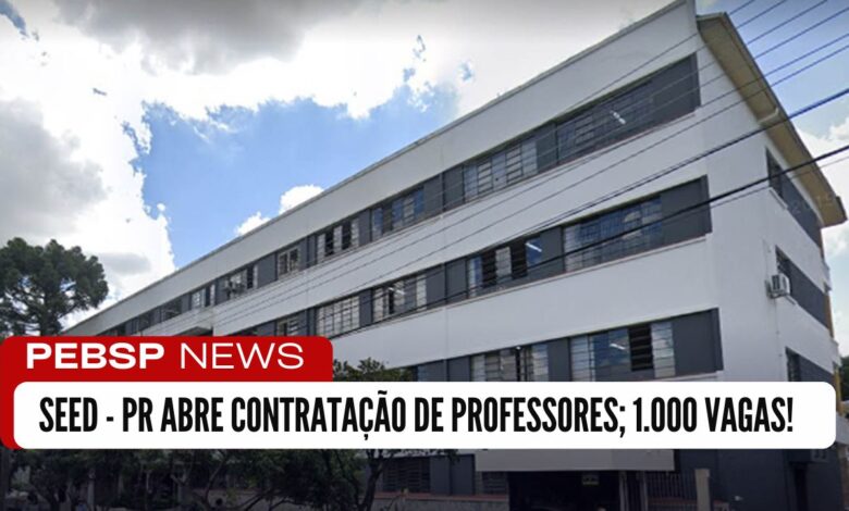Inscrições abertas! SEED PR oferece 1000+ vagas nível superior em educação. Não perca tempo, inscreva-se até 25/11! Acesse o edital.