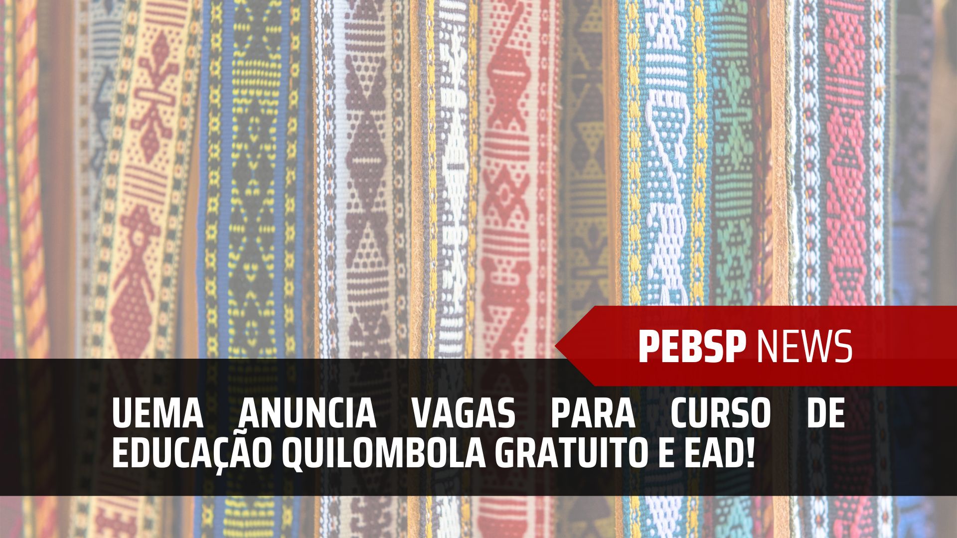 A Universidade Estadual do Maranhão - UEMA anuncia abertura de inscrições para quase 4 mil vagas em curso de Educação Quilombola 100% EAD!