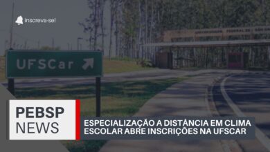 A UFSCar acaba de abrir oficialmente as inscrições para o Curso de Especialização em Clima Escolar EAD Com centenas de vagas em todo estado!