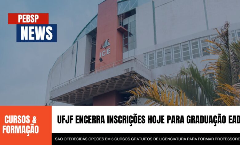 Universidade Federal de Juiz de Fora - UFJF encerra inscrições HOJE para Graduação EAD gratuita em seis opções de Cursos! Garanta sua chance!