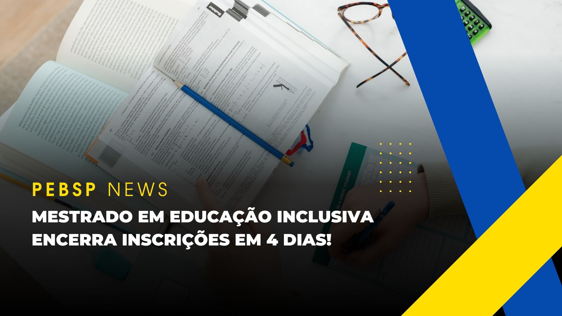Mestrado em Educação Inclusiva - PROFEI encerra inscrições em apenas 4 dias! Ainda dá tempo de você garantir sua participação!