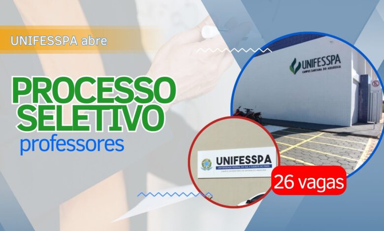 A UNIFESSPA abre inscrições para processo seletivo de contratação de professores em diversas áreas com salários de até R$ 6 mil! Confira