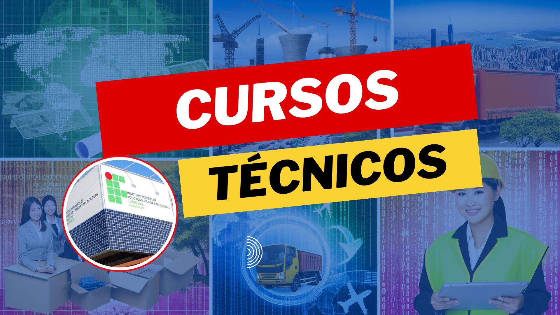 IFF acaba de anunciar 200 vagas em cursos técnicos de Edificações, Guia de Turismo, Informática, Logística e Meio Ambiente! Confira