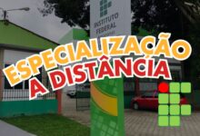 O IFAM oferece 120 vagas em Pós-Graduação Lato Sensu e Especialização em Formação Pedagógica para Docência na EPT (EaD).