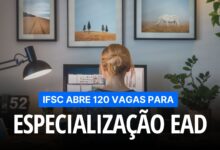 Especialização em Tecnologias para Educação! Inscrições abertas até 13/12 para curso gratuito (EAD) no IFSC. Seleção por sorteio!