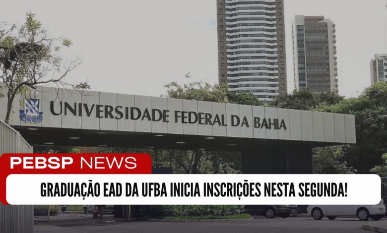 Inscrições abertas para cursos de graduação EAD gratuitos na UFBA! Biblioteconomia, Segurança Pública e Administração. Inscreva-se até 12/12!