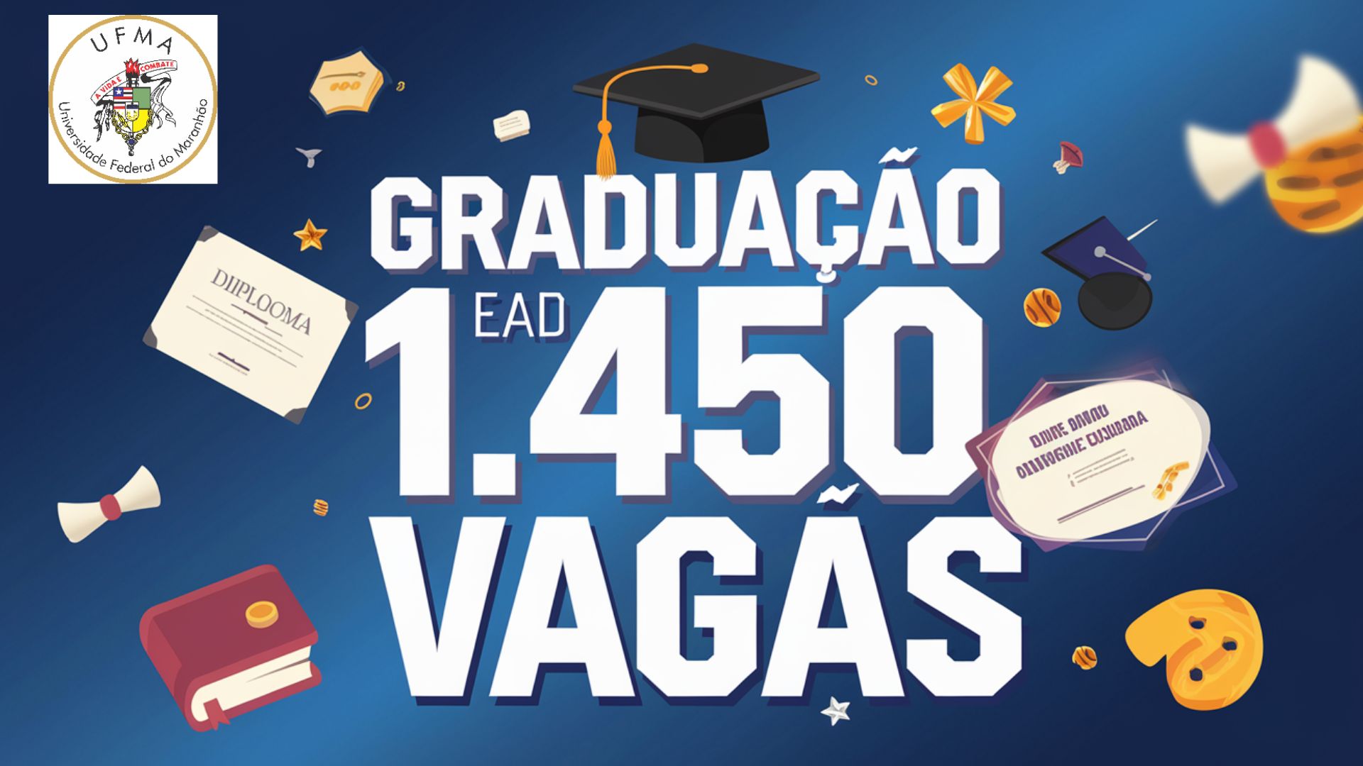 UFMA anuncia 1.450 vagas em Cursos de Graduação EAD GRATUITOS | PEBSP