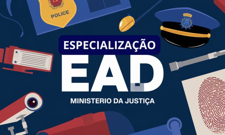 Ministério da Justiça e UFSC anunciam Especialização Gratuita para Profissionais da Segurança Pública EAD com 250 vagas gratuitas.