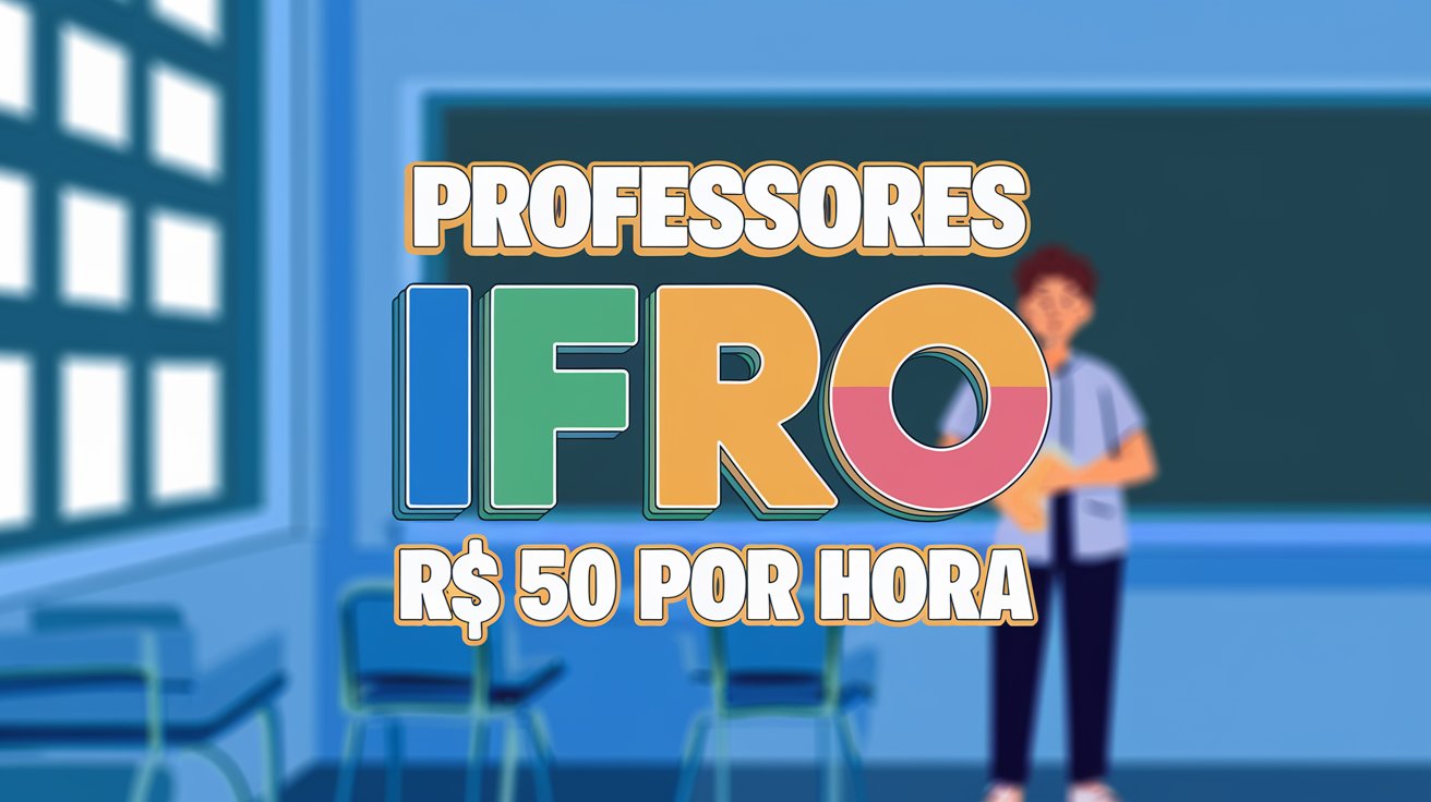 Ganhe R$ 50 por hora para atuar como Professores no Instituto Federal: IFRO abre vagas para interessados em atuar como bolsistas de cursos!