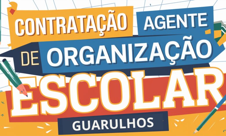 Participe do Processo Seletivo 2025 para Agente de Organização Escolar na Diretoria de Guarulhos. Inscrições abertas até 19/03. Salário de R$ 1.640,00. Saiba mais!