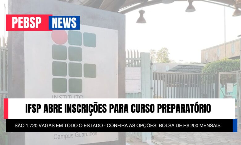 Prepare-se para o IFSP com o PartiuIF! Curso Preparatório gratuito para alunos de escolas públicas + bolsa de R$200. Inscrições abertas!