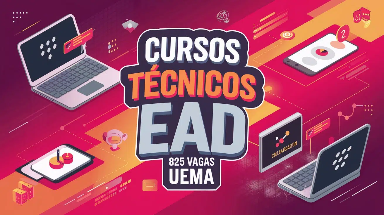 UEMA abre inscrições para 2 Cursos Técnicos EAD e Gratuitos oferecidos pelo PRONATEC do MEC! São 825 vagas! Inscrições ABERTAS! Confira!