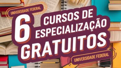 6 Especializações EAD Gratuitas oferecidas por Universidade Federal Encerram inscrições neste domingo, 23 de março! Confira
