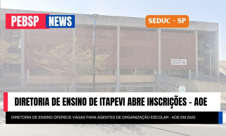 Participe do processo seletivo para Agentes de Organização Escolar em Itapevi. Vagas temporárias e inscrições gratuitas até 20/03/2025.