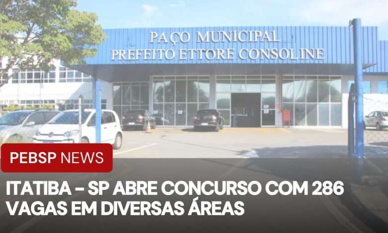 Concurso público Itatiba 2025 oferece 286 vagas em diversas áreas. Inscrições abertas até 29/04. Confira edital e cargos!