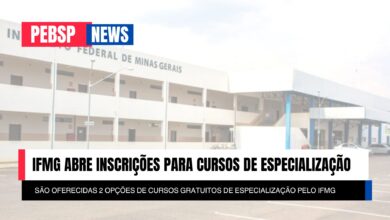 IFMG abre inscrições para Cursos de especialização gratuitos EAD em 2025: Gestão na Educação e Defesa Civil. Confira os editais e inscreva-se