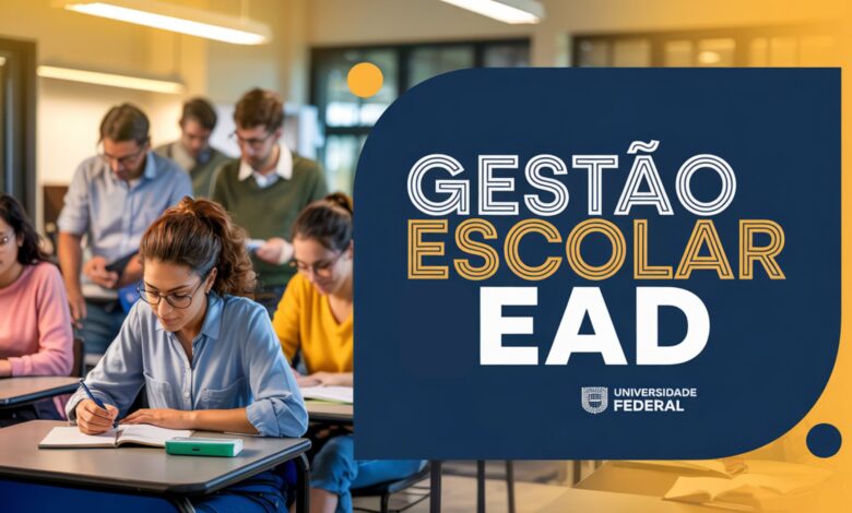 Prorrogadas as inscrições para Especialização em Gestão Escolar EaD da UFSCar. Curso gratuito para gestores, com vagas até 28/04!