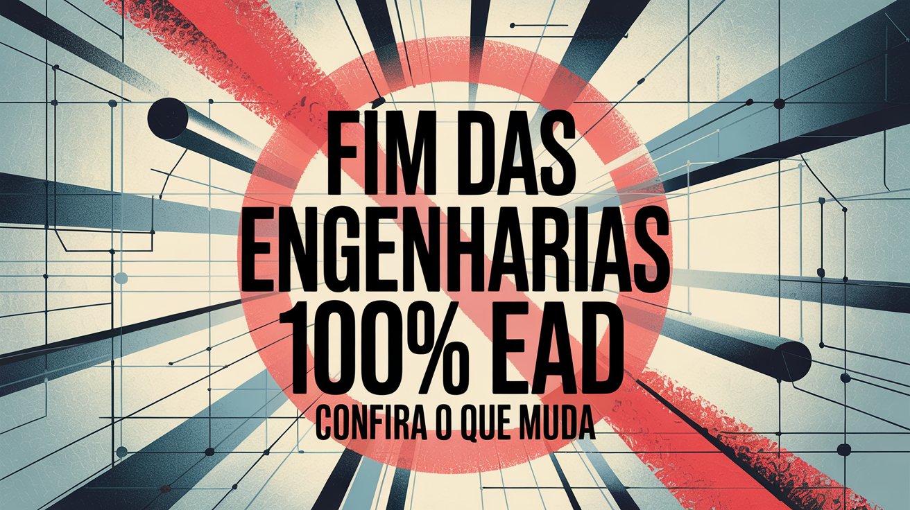 MEC proíbe cursos de Engenharia 100% EAD no Brasil. Saiba o que muda para alunos e instituições com a nova regulamentação.
