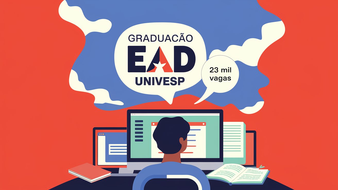 Inscrições para Vestibular da UNIVESP EAD encerram inscrições amanhã (7)! São quase 23 mil vagas totalmente gratuitas em todo o Estado!