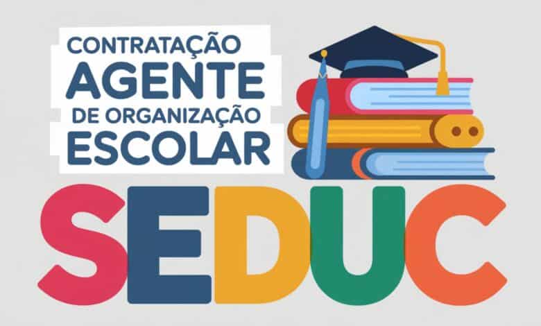SEDUC - SP abre inscrições para Contratação de Agente de Organização Escolar - AOE. Inscreva-se grátis até 15/04.