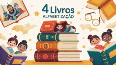 Conheça 4 livros fundamentais sobre Alfabetização para alfabetizadores e melhore suas práticas de ensino, leitura e escrita!
