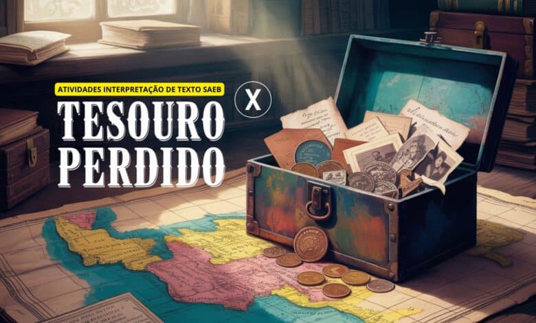 Atividade de interpretação para 5º ano com base no SAEB. Inclui texto inédito, 10 questões com gabarito e descritores detalhados.