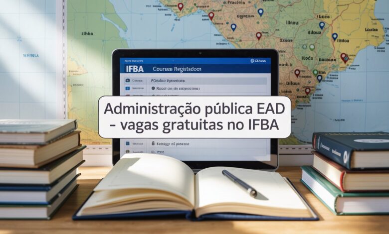 IFBA abre vagas para Bacharelado em Administração Pública EAD com inscrições até 4/7. Curso gratuito e 100% online. Inscreva-se agora!
