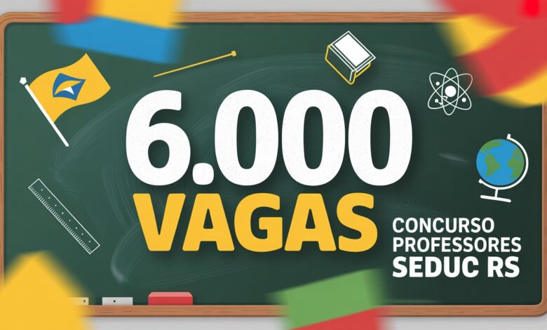 A SEDUC RS vai lançar edital com 6 mil vagas para professores! Saiba tudo sobre disciplinas, banca organizadora e etapas do concurso.