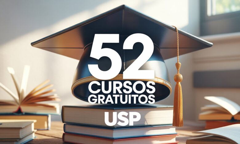 A USP está com inscrições abertas para 52 cursos gratuitos e com certificados neste momento! Confira detalhes e acesse mais informações!
