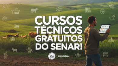 SENAR oferece 3.315 vagas em cursos técnicos gratuitos e EAD! Inscrições até 23/06. Veja como garantir sua vaga em 6 áreas diferentes!