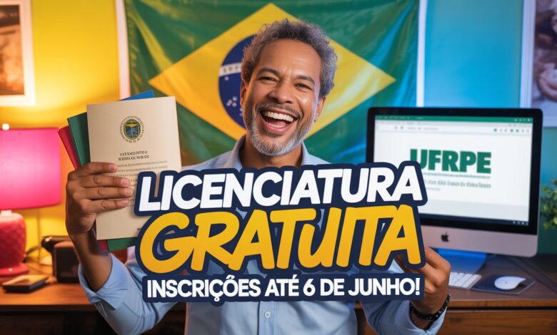 UFRPE oferece vagas em Licenciaturas EAD e gratuitas para professores sem formação superior. Inscrições abertas até 6 de junho!