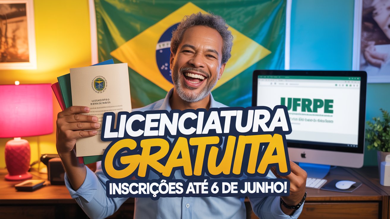 UFRPE oferece vagas em Licenciaturas EAD e gratuitas para professores sem formação superior. Inscrições abertas até 6 de junho!