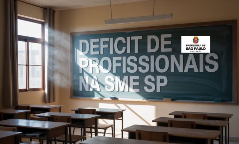 Déficit de profissionais na SME de SP chega a 10.337. Saiba como isso afeta alunos e escolas na maior rede de ensino municipal do Brasil.