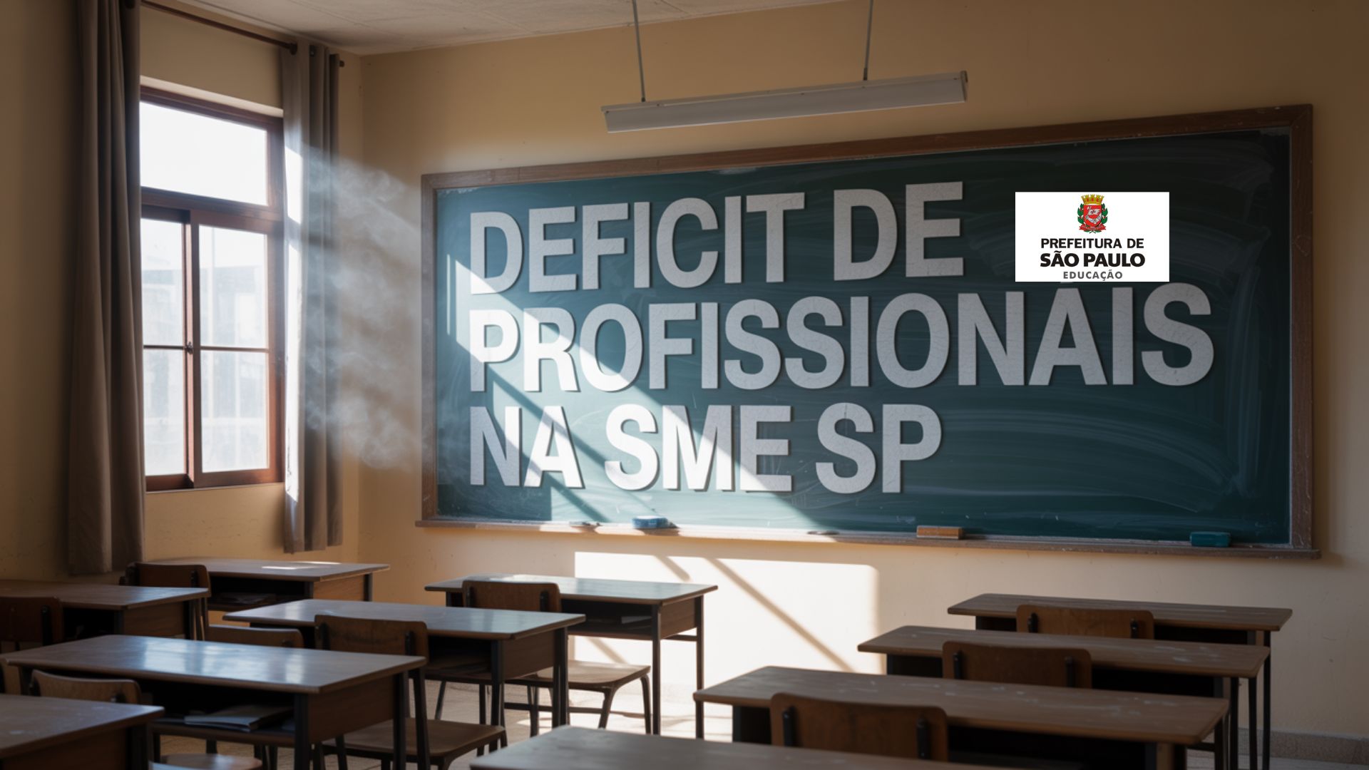 Déficit de profissionais na SME de SP chega a 10.337. Saiba como isso afeta alunos e escolas na maior rede de ensino municipal do Brasil.