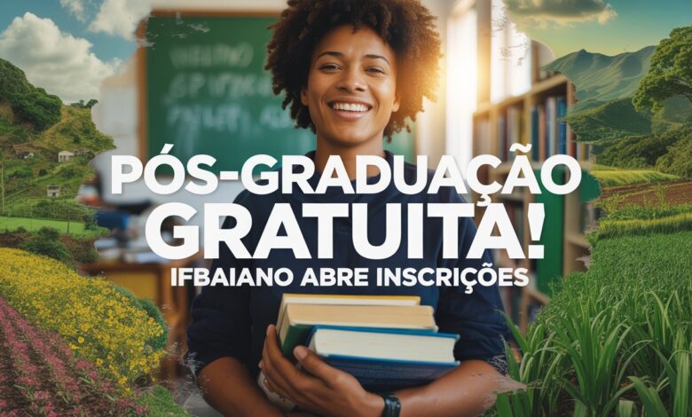 Faça parte da mudança! Especialização gratuita do IFBAIANO em Economia Solidária e Agroecologia. Inscreva-se agora mesmo!