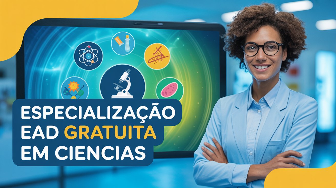 IFSC abre 150 vagas para curso gratuito de especialização 100% EAD em Ensino de Ciências. Inscreva-se até 26/05 e avance na carreira!
