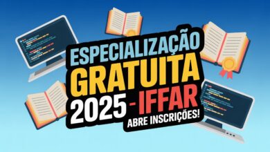 IFFar abre inscrições para Especialização gratuita em diversas áreas. Modalidades presencial e EAD. Inscreva-se até 30 de maio de 2025!