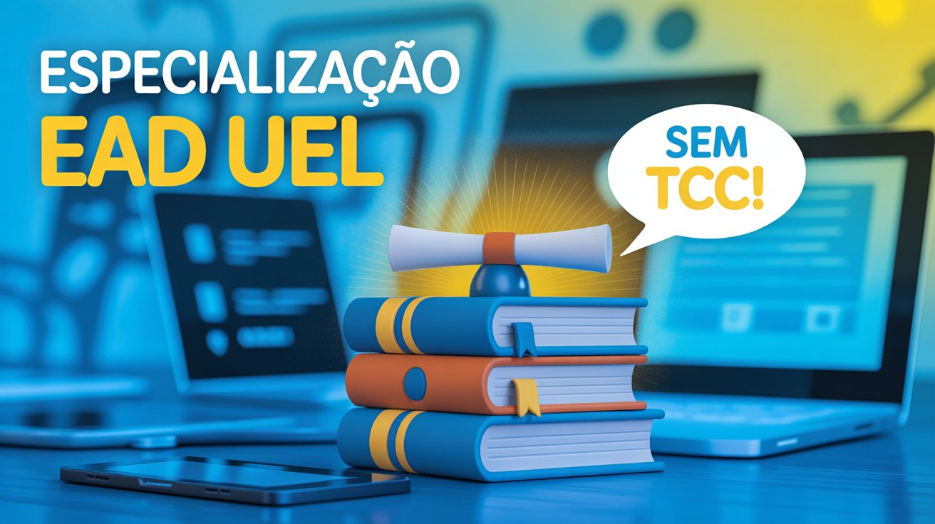 UEL abre 150 vagas para Especialização EAD em Tecnologias na Educação. Sem TCC e com aulas online. Inscreva-se até 16 de junho!